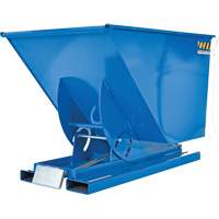 Vestil D-100-LD Self-Dumping Hopper, Steel, 1 cu.yd., Blue