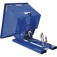 Vestil D-100-LD Self-Dumping Hopper, Steel, 1 cu.yd., Blue