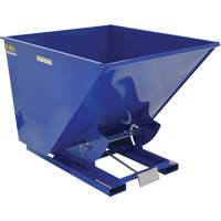 Vestil D-200-LD Self-Dumping Hopper, Steel, 2 cu.yd., Blue