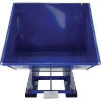 Vestil D-200-LD Self-Dumping Hopper, Steel, 2 cu.yd., Blue