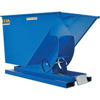 Vestil D-100-MD Conteneur autobasculeur, Acier, 1 vg³, Bleu