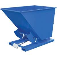 Vestil D-150-MD Self-Dumping Hopper, Steel, 1-1/2 cu.yd., Blue