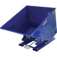 Vestil D-200-MD Self-Dumping Hopper, Steel, 2 cu.yd., Blue