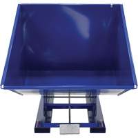 Self-Dumping Hopper, Steel, 2 cu.yd., Blue  MO915 | TENAQUIP