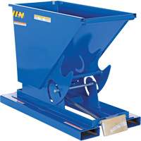 Vestil D-33-HD Self-Dumping Hopper, Steel, 1/3 cu.yd., Blue