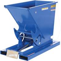 Vestil D-33-HD Self-Dumping Hopper, Steel, 1/3 cu.yd., Blue