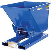 Vestil D-50-HD Self-Dumping Hopper, Steel, 1/2 cu.yd., Blue