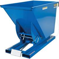 Vestil D-75-HD Conteneur autobasculeur, Acier, 3/4 vg³, Bleu