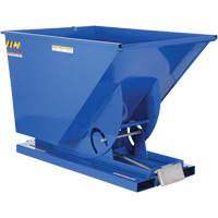 Vestil D-150-HD Conteneur autobasculeur, Acier, 1-1/2 vg³, Bleu