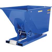 Vestil D-150-HD Conteneur autobasculeur, Acier, 1-1/2 vg³, Bleu
