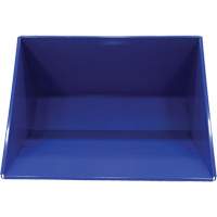 Vestil D-300-HD Conteneur autobasculeur, Acier, 3 vg³, Bleu
