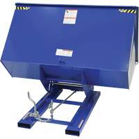 Vestil D-300-HD Conteneur autobasculeur, Acier, 3 vg³, Bleu