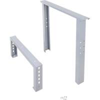 KLETON MO932 Industrial Duty Leg for Workbench, Steel, 30" D x 34" H, Single