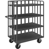 Durham Manufacturing OPT-4830-95 Chariot &agrave; tablettes ouvert portatif, 4 Tiers, 31-1/8" la x 57-1/2" h x 56-1/8" p, Capacit&eacute; 3600 lb