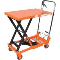 Hydraulic Scissor Lift Table, 27-1/2" L x 17-3/4" W, Steel, 330 lbs. Capacity MP005 | TENAQUIP