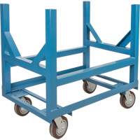 KLETON MP039 Pipe & Bar Cradle Truck, 48" L x 24" W x 34" H, 2500 lbs. Capacity, Polyurethane Wheels