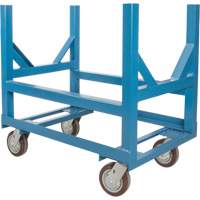 KLETON MP039 Pipe & Bar Cradle Truck, 48" L x 24" W x 34" H, 2500 lbs. Capacity, Polyurethane Wheels