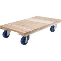 KLETON MP093 Socles roulants en bois franc pour usage intensif, Roues en Caoutchouc, Capacit&eacute; de 1400 lb, 18" la x 30" p x 7" h