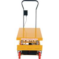 DC Powered Hydraulic Scissor Lift Elevating Cart, Steel, 39-3/4" L x 20-1/2" W, 1000 lbs. Capacity  MP111 | TENAQUIP