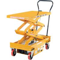 Vestil CART-1000D-DC DC Powered Hydraulic Scissor Lift Elevating Cart, Steel, 39-3/4" L x 20-1/2" W, 1000 lbs. Capacity
