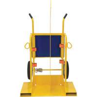 Vestil CYL-2-FF Welding Cylinder Torch Cart, Foam-Filled Wheels, 24" W x 19-1/2" L Base, 500 lbs.