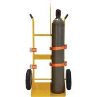 Vestil CYL-EH-FF Welding Cylinder Torch Cart, Foam-Filled Wheels, 23-13/16" W x 22-13/16" L Base, 500 lbs.