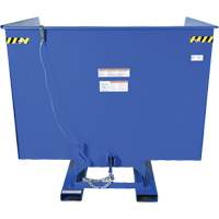 Vestil D-400-HD Conteneur autobasculeur, Acier, 4 vg³, Bleu