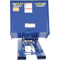 Vestil D-NS-100-LD Tr&eacute;mie &agrave; parois ouvrantes, Acier, 1 vg³, Bleu