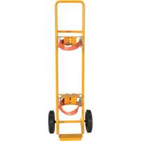 Vestil WTC-1 Chariot pour bouteille de gaz de soudage, Roues Caoutchouc, Base de 9-5/8" la x 3-1/8" lo, 350 lb