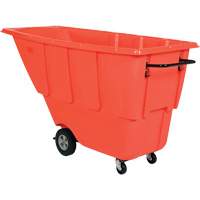 Vestil TDT-50-LD-RED Tilt Truck, Polyethylene, 0.5 cu. yd., 450 lbs. Load Capacity