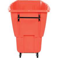 Vestil TDT-50-LD-RED Tilt Truck, Polyethylene, 0.5 cu. yd., 450 lbs. Load Capacity