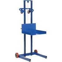 Vestil LLPW-500-FW Low Profile Lite Load Lift, Hand Winch Operated, 400 lbs. Capacity, 55" Max Lift