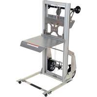 Vestil PALL-200 Portable Aluminum Load Lifter, Foot Pump Operated, 200 lbs. Capacity, 61" Max Lift