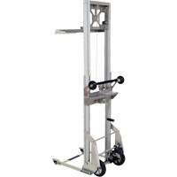 Portable Aluminum Load Lifter, Foot Pump Operated, 200 lbs. Capacity, 61" Max Lift  MP144 | TENAQUIP