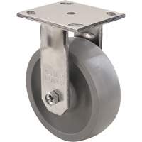 Algood R6569-A38H-UGW-RB Max9 Caster, Rigid with Brake, 6" (152.4 mm), Envirothane Grey-WOW, 1100 lbs. (498.95 kg.)
