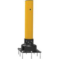 SlowStop<sup>®</sup> Drilled Flexible Rebounding Bollards, Steel, 42" H x 6" W, Yellow  MP187 | TENAQUIP