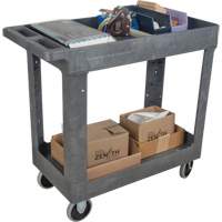 KLETON MP640 Utility Service Cart, 2 Tiers, 16-1/2" x 32-1/2" x 34-1/2", 550 lbs. Capacity