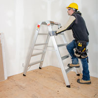 Metaltech E-PWS7300AL Poste de travail chevalet de sciage portatif, Cadre Aluminium, 12-1/4" p x 56" h