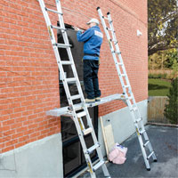 Metaltech M-PEP7200AL Telescoping Work Plank, 204" W x 12" D, 250 lbs. Capacity, Knocked Down