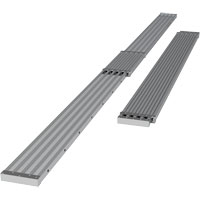 Metaltech M-PEP7200AL Telescoping Work Plank, 204" W x 12" D, 250 lbs. Capacity, Knocked Down