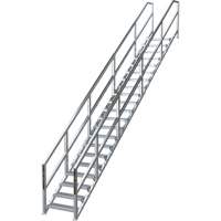 Metaltech AL-SSEH21 Syst&egrave;me d'escalier modulaire pour la construction de 17-21 marches SmartStairs, 157-1/2" ha