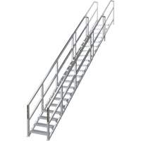 Metaltech AL-SSEH21 Syst&egrave;me d'escalier modulaire pour la construction de 17-21 marches SmartStairs, 157-1/2" ha