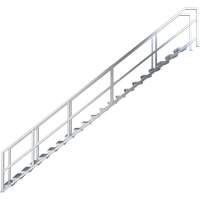 Metaltech AL-SSEH21 Syst&egrave;me d'escalier modulaire pour la construction de 17-21 marches SmartStairs, 157-1/2" ha