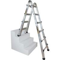 Telescoping Multi-Position Ladder, Aluminum, 300 lbs., CSA Grade 1A  MP923 | TENAQUIP