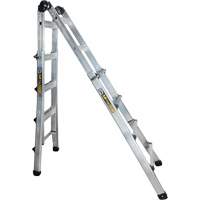 Telescoping Multi-Position Ladder, Aluminum, 300 lbs., CSA Grade 1A  MP923 | TENAQUIP