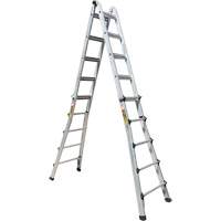 Telescoping Multi-Position Ladder, Aluminum, 300 lbs., CSA Grade 1A  MP924 | TENAQUIP