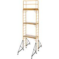 Metaltech I-T3CISC Complete 18' Drywall  Baker Scaffold Tower Set, 122" D x 236" H