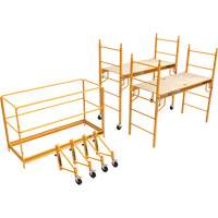 Metaltech I-TCISC Complete 12' Drywall Baker Scaffold Tower Set, 58-1/2" D x 183" H