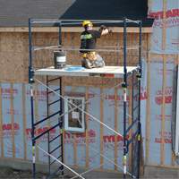 Metaltech M-MRT5710 Complete Scaffold Tower with Casters, 69-1/2" D x 178" H