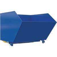 Vestil H-150-HD-BD Conteneur autobasculeur robuste en style H, Acier, 1-1/2 vg³, Bleu